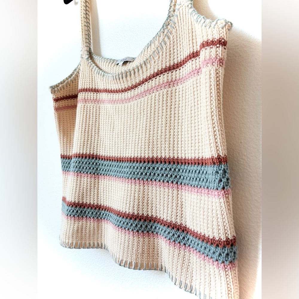 Rails Sienna Top Striped Knit Tank Top Size Large - Picture 3 of 6